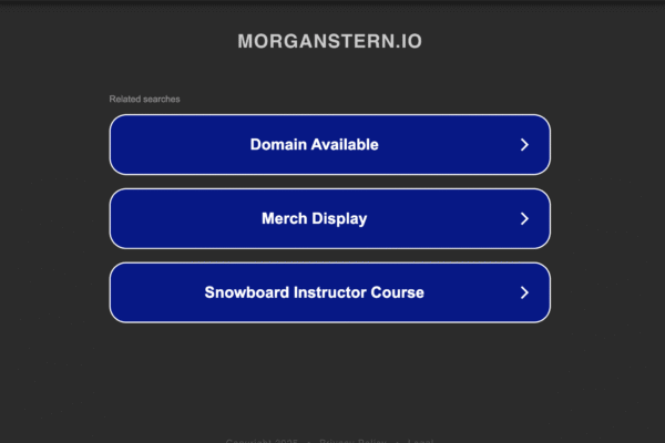 Morganstern.io scam